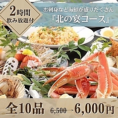 北海道食市場 丸海屋 離 紙屋町店のコース写真