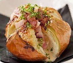 玉ねぎとスモークベーコンのロースト