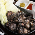 料理メニュー写真 宮崎県産地鶏もも炭火焼