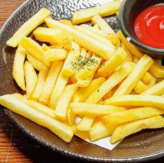 ポテトフライ(塩・ガーリックバター・あおさ・謎の粉・カレー)