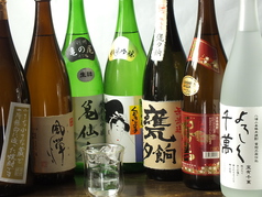 本格焼酎は店内に展示！