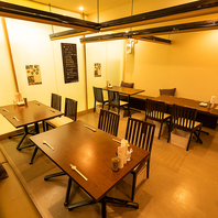 【暖かな照明が照らすこだわりの空間♪】