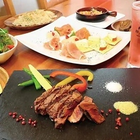 ステーキを満喫！2時間飲み放題付コース5000円(税込)～