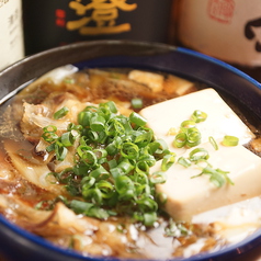 特製塩肉豆腐 塩か醤油か/はらみのたたき