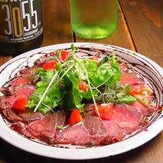 牛ローストビーフのカルパッチョ風