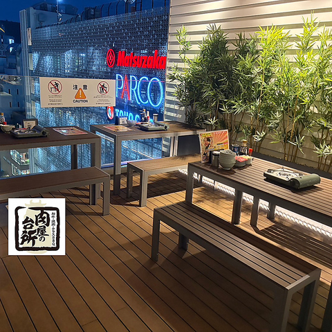 夜景テラスBBQと、選べる鍋の冬宴会