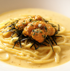 生うにのクリームパスタ