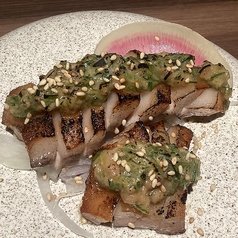 きびまる豚の豚トロネギ味噌焼き