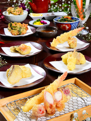 天ぷら スキレット 吉福 きちふくのコース写真