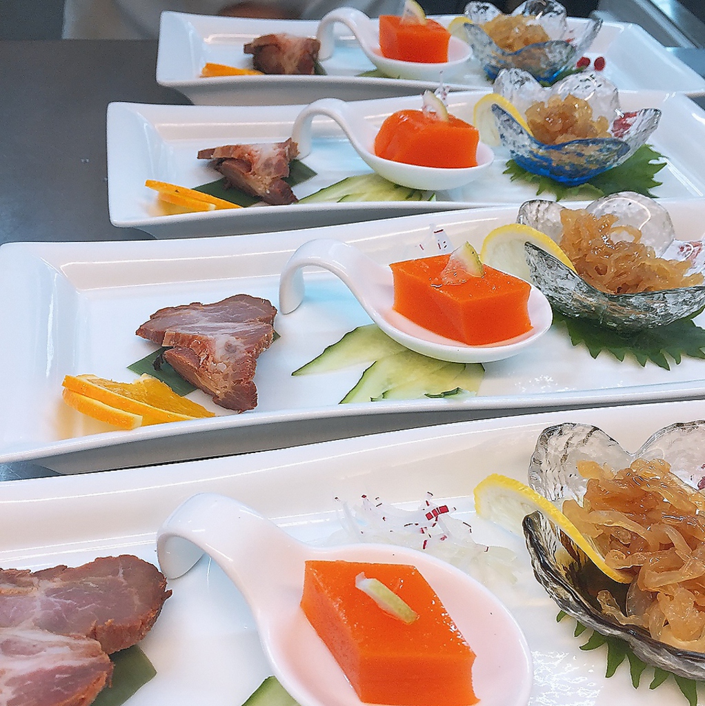 ランチコース前菜三種