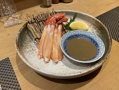 ズワイ脚肉カニ味噌ソース