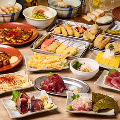 串かつのぶたのコース写真