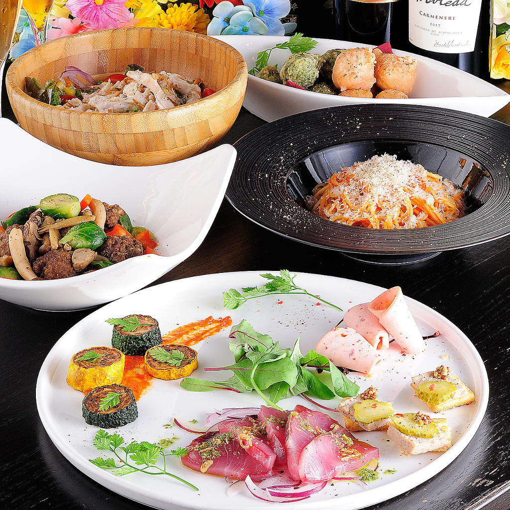 《80種類飲み放題付》飲み会やコンパ等【パーティーコース】全5品◆4300円