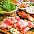 料理メニュー写真 豚カンナ三段バラ肉セット(一人前)