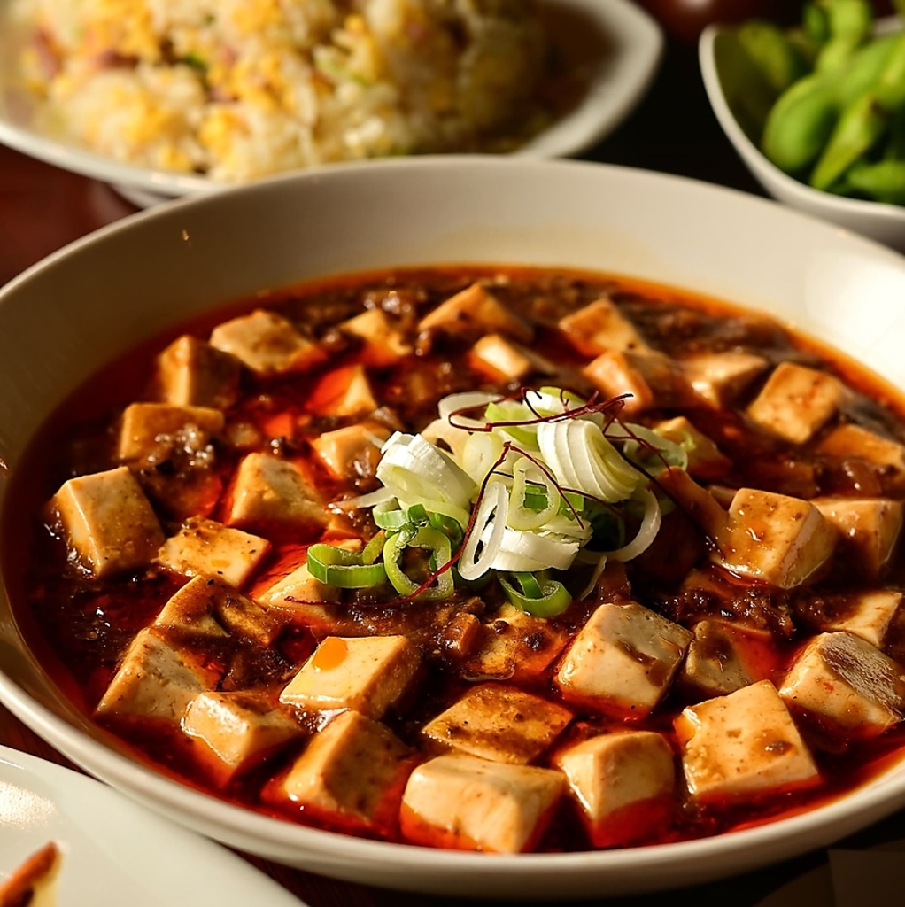 自慢の麻婆豆腐！熱々でクセになる一品です！