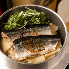 秋刀魚と筍の釜飯