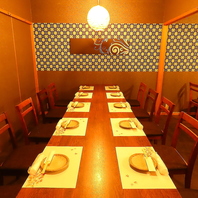 個室あり！プライベート空間でゆっくりお食事を◎