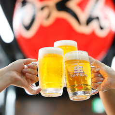 1日の疲れをキンキンに冷えたドリンクで乾杯♪