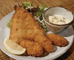 アジフライ&カキフライ定食