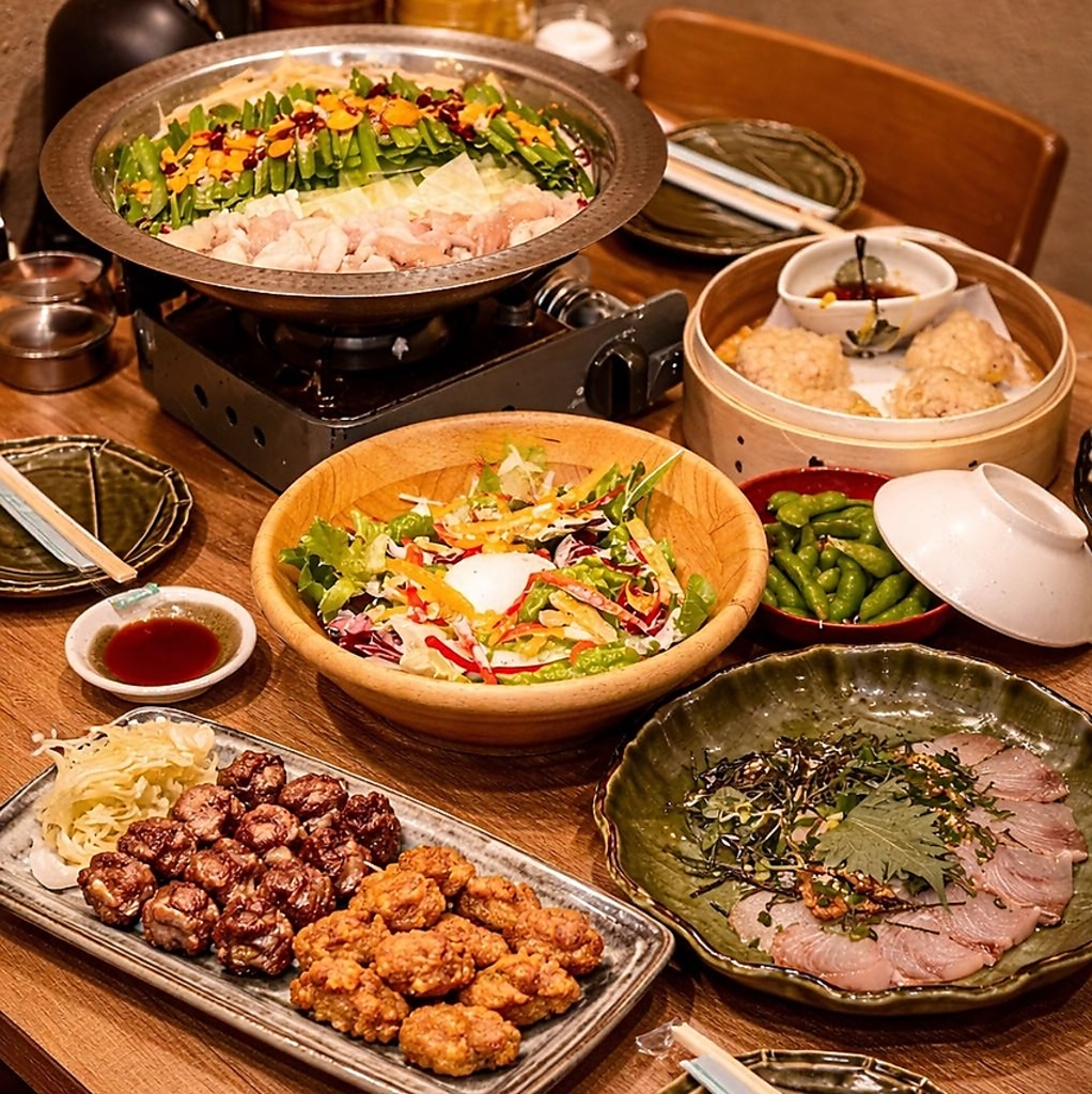 2時間飲み放題付き3500円からご用意で、歓送迎会に最適なコース！幹事様必須