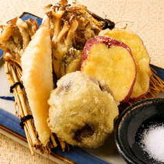秋野菜の天麩羅盛り合わせ