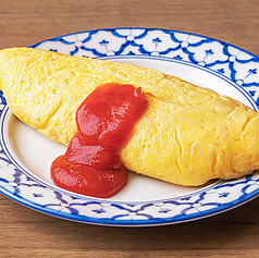 肉入りオムレツ