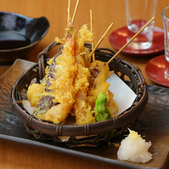 季節の天麩羅7種盛り