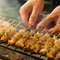 とりの蔵名物！炭火焼き鳥をご賞味ください！