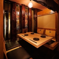 デートや記念日にも最適な個室席！