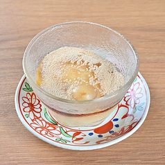 生わらび餅とバニラアイス
