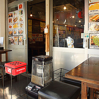 テラスは喫煙可能◎休日の昼飲みや夜風を感じながら