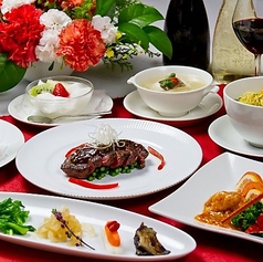 新大阪ワシントンホテルプラザ チャイナテーブルのコース写真