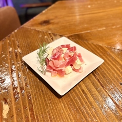 パンチェッタとクリームチーズの盛り合わせ