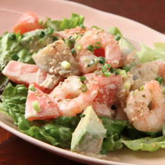 海の幸あれこれ伊サラダ