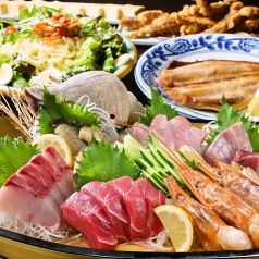 旬の鮮魚!定番の居酒屋メニューや肉料理!※写真は一例