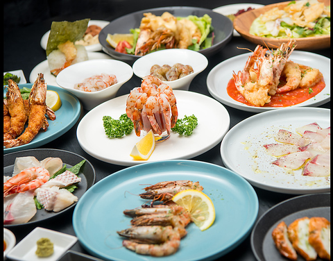 車海老生産者直営居酒屋ダイニングバー！お酒の種類もおつまみも豊富です