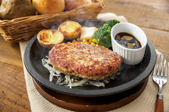 【ハンバーグ】ハンバーグステーキ(ガーリック醤油)
