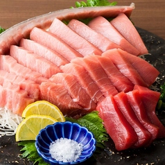 マグロの腹身 断面刺し