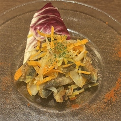 イワシと香味野菜のゆずマリネ