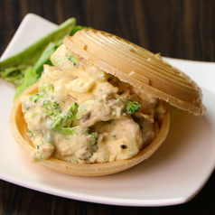 サバ玉ブロッコリーのサラダ最中