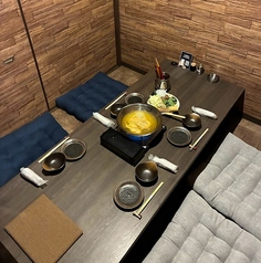 個室4名です。
