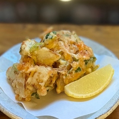 桜海老と新玉ねぎのかき揚げ