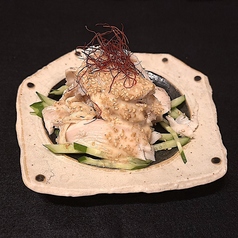 蒸し鶏の棒棒鶏
