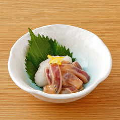 北海道産イカの塩辛/コリコリ梅なんこつ/豚ガツ ネギ塩　各