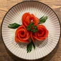 料理メニュー写真 ちょっとオシャレなトマトサラダ