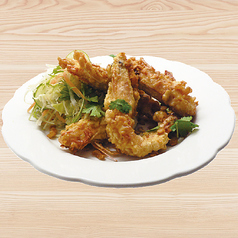 海老のニンニク揚げ　クントードカティアム　Fried-shrimp with garlic