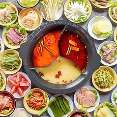 四川火鍋（魚鍋、焼魚）専門店のコース写真