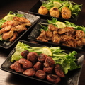 料理メニュー写真&nbsp;【やきとり】砂肝塩焼き/鶏ハラミ炭焼き