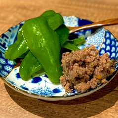 牛たん肉味噌ピーマン