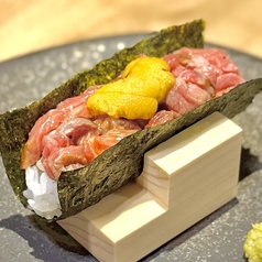 「ウニ」×「和牛」巻き